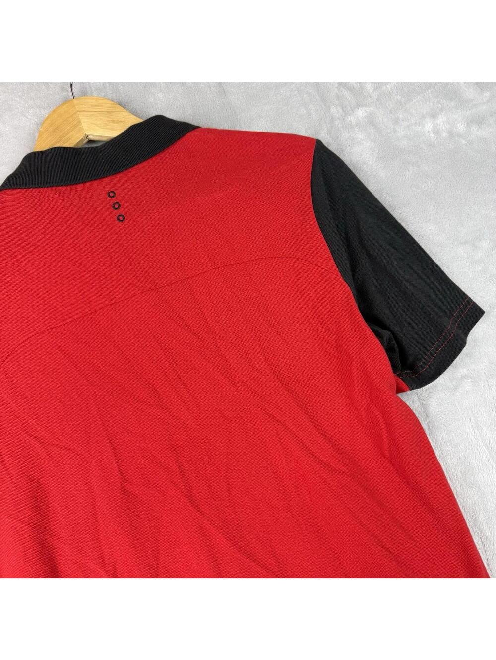 Puma Ferrari Scuderia Polo Shirt Red Black Men Small Motorsport Logo Preppy Auto - Picture 9 of 9